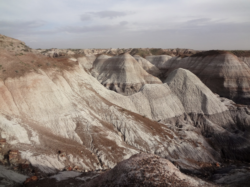 cone-shapped hills at Blue Mesa